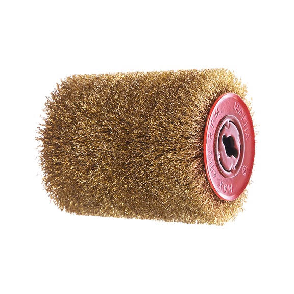 MAKITA steel wire brush, brass-plated P-65648 - Steel wire brush