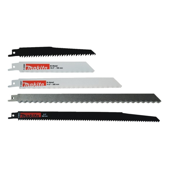 MAKITA Reciprosägeblatt-Set 5-teilig P-83951 - Reciprosägeblätter Sets