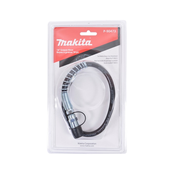 MAKITA grease hose length 450 mm max. working pressure 310 bar P-90473 - Accessories for cartridge guns and grease guns
