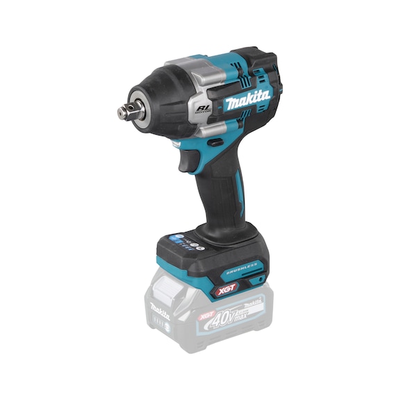 MAKITA cordless impact wrench 40V 670W 1/2 inch 760 Nm 2300 rpm TW007GZ - Cordless impact wrench square drive XGT 40V max.