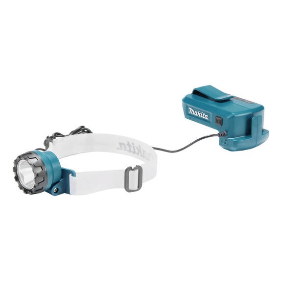 MAKITA LED rechargeable headlamp LXT 14.4/18V 1.6 W Luminosity 2000 lx DEBDML800 - Cordless lamp - cordless hand lamp 14.4 / 18 V