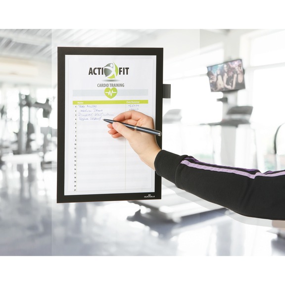 DURABLE DURAFRAME (R) A4 NOTE info frame, black - DURAFRAME (R) NOTE information frame
