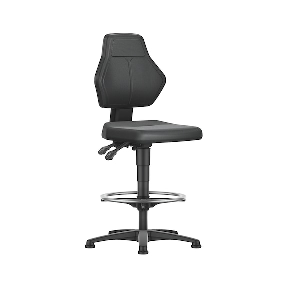 ATORN Work swivel chair with foot ring and floor glides, Supertec |PROMOTION - Draaibare werkstoel |AANBIEDING