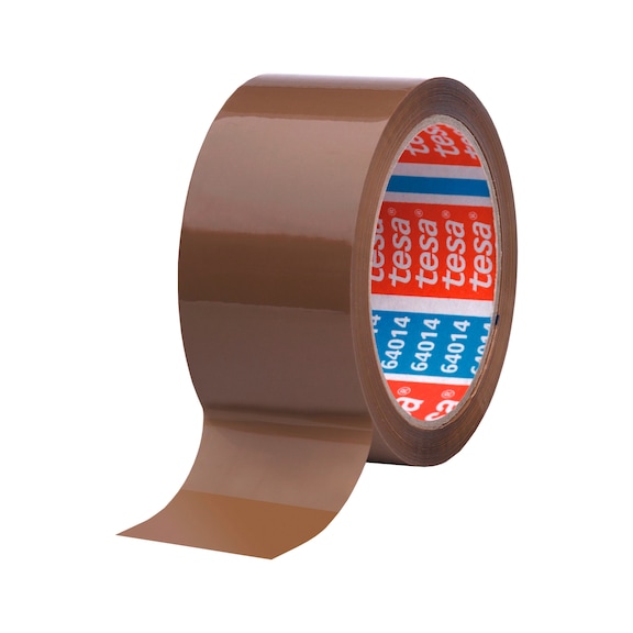 TESA 64014, tape dimensions 50 mm x 66 m, transparent - Universal adhesive packaging tape, quiet unrolling