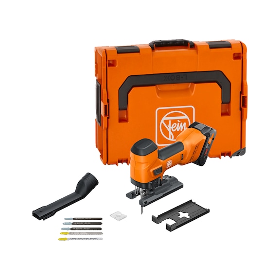 FEIN Akku-Stichsäge 26 mm Hub F-IRON Jig 26 AS Set 18V 2 x 4 Ah 71360562000 - Akku- Stichsäge