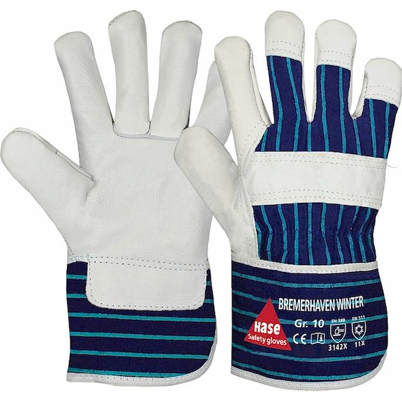 HASE SAFETY GLOVES K&auml;lteschutz-Handschuh Bremerhaven Winter paarweise Gr.10 - K&auml;lteschutz-Handschuh