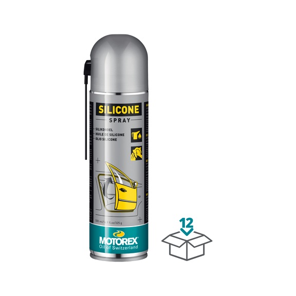 MOTOREX SILICONE SPRAY 12x 500 ml - SILICONE SPRAY