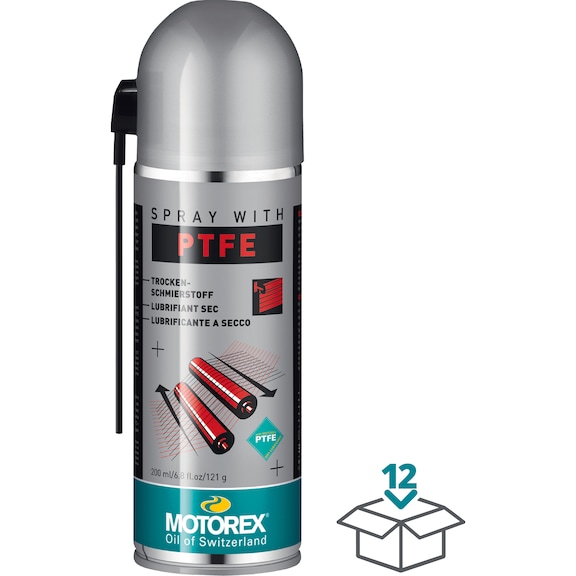 MOTOREX SPRAY WITH PTFE 12x 200 ml - SPRAY WITH PTFE