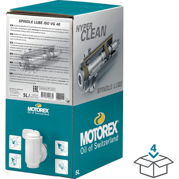 MOTOREX SPINDLE LUBE ISO VG 46 4x5 Liter - SPINDLE LUBE ISO VG 46 | AKTION