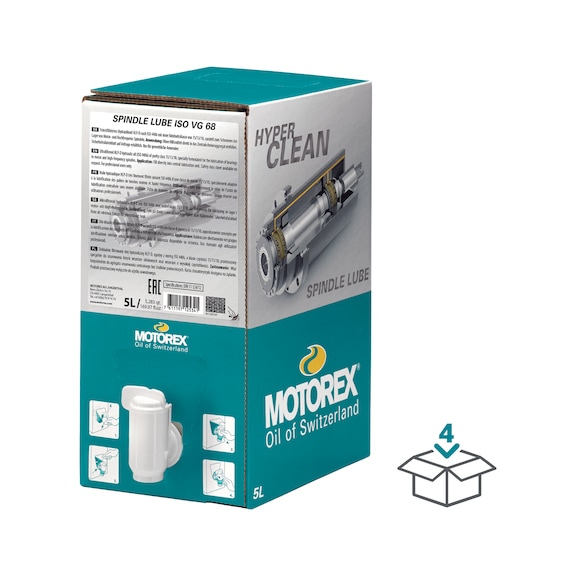 MOTOREX SPINDLE LUBE ISO VG 68 4x5 Liter - SPINDLE LUBE ISO VG 68