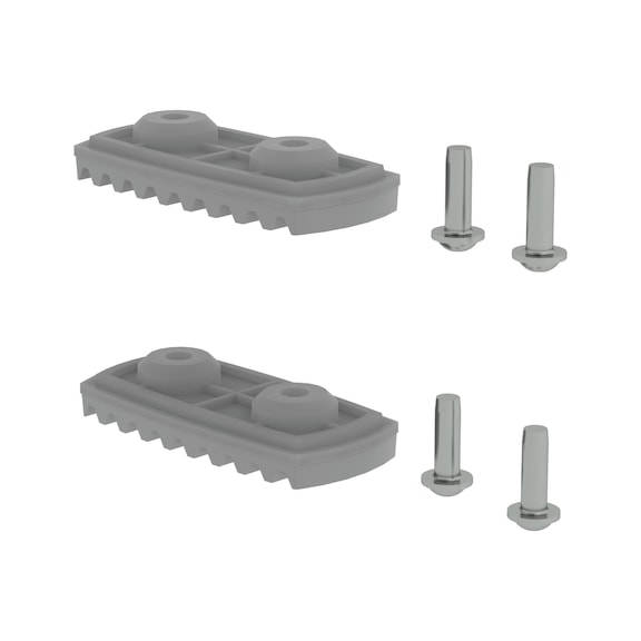MUNK GÜNZBURGER nivello base plate smooth surfaces strut height 58/73 mm 2 pcs - Base plates