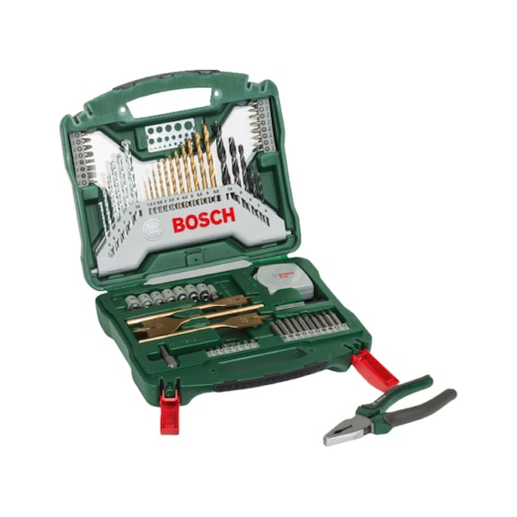 Pliers set 70-piece X-Line accessory case BOSCH 2607017197 - Hand tools (parts)