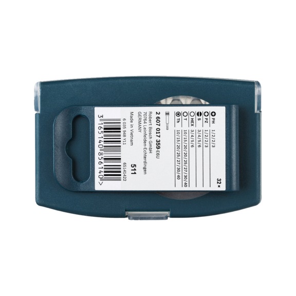 Bit-Sortiment32-teilig Schrauberbit Set blau BOSCH 2607017359 - Schraubendrehereinsatz (Sortiment)