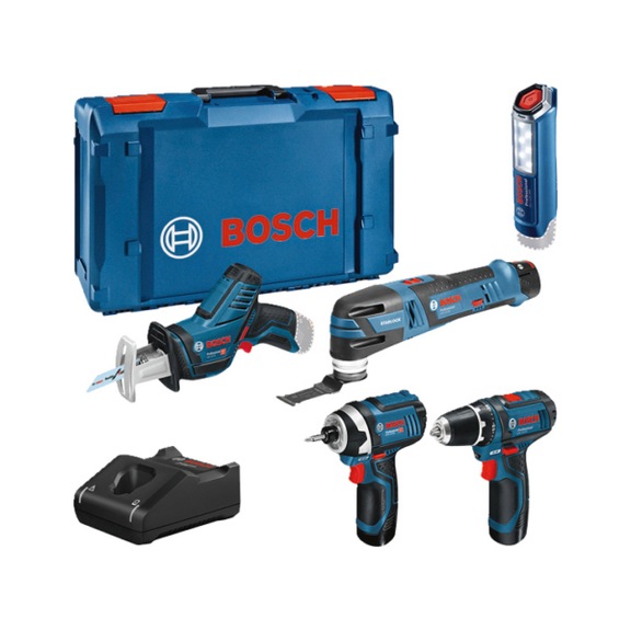Power tool set 12V GSR 12V-15/GOP 12V-28/GDR 12V-105/GSA 12V-14/GLI 12V-300 - Power tool set