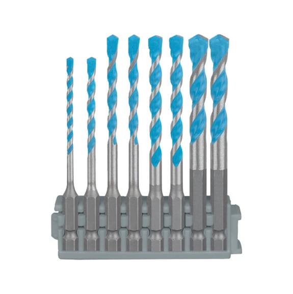 Drill bit set EXPERT HEX-9 Multi Construction Pick + Click Set 3-8 mm 2608901455 - Drill set (cutting tool with defined cutting edges)
