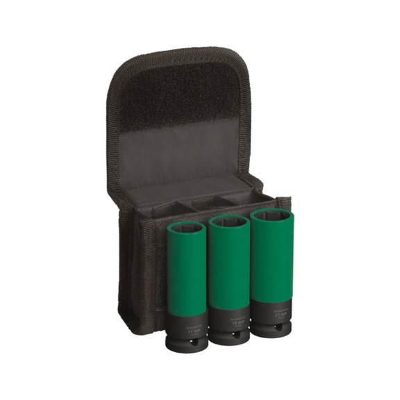 PRO Impact socket spanner set with PET covers 1/2 extra deep 3-piece BOSCH - Socket wrench (set)