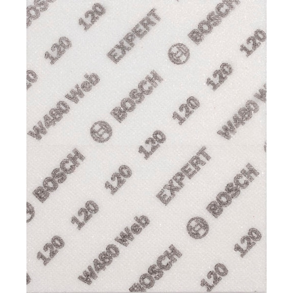 Hand sanding sheet EXPERT W480 Web 1/4 115x140 mm G120 BOSCH 2 pieces 2608902381 - Abrasive made of bonded abrasive with bore or thread