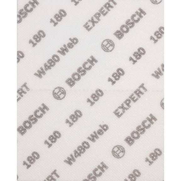 Hand sanding sheet EXPERT W480 Web 1/4 115x140 mm G180 BOSCH 2 pieces 2608902382 - Abrasive made of bonded abrasive with bore or thread