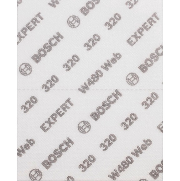 Hand sanding sheet EXPERT W480 Web 1/4 115x140 mm G320 BOSCH 2 pieces 2608902384 - Abrasive made of bonded abrasive with bore or thread