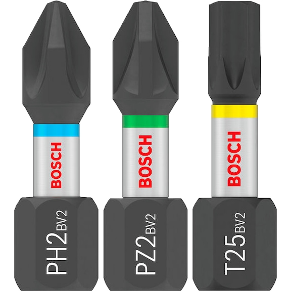Bit PRO Impact Set 25 mm Display 10x25-piece BOSCH 2608521U63 - Screwdriver bit (assortment)