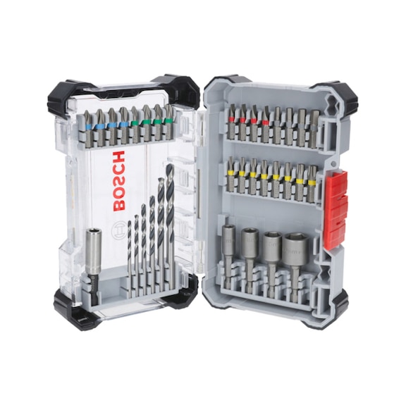 Screwdriver bit and metal HSS drill bit set Extra Hard 35-piece set 2607017726 - Hand tool assortment