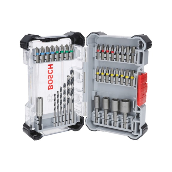Screwdriver bit and metal HSS drill bit set Extra Hard 35-piece BOSCH 2607017729 - Hand tool assortment
