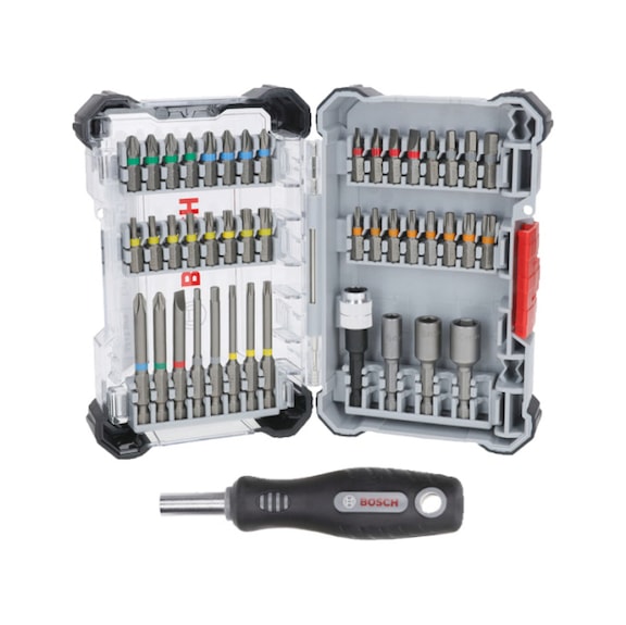 Screwdriver bit set Extra Hard 44+1-piece BOSCH 2607017732 - Hand tool assortment