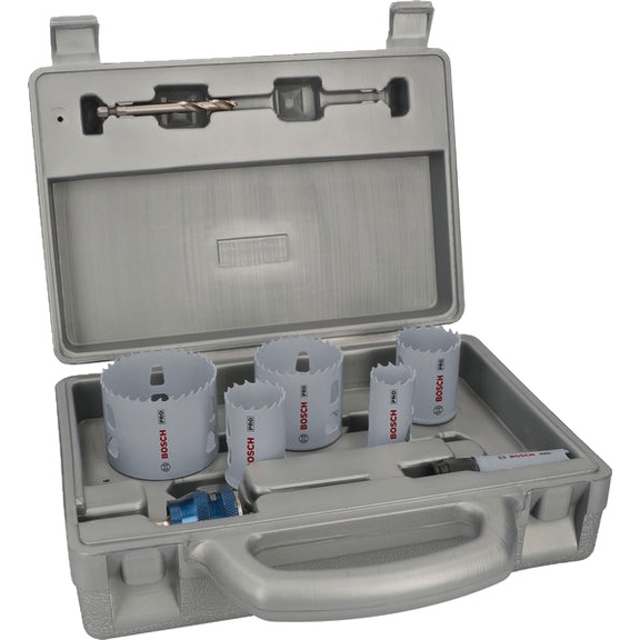 Hole saw PRO Multi Material PC Plusn-Set 20 29 64 mm 9-piece BOSCH 2608594436 - Hole saw set