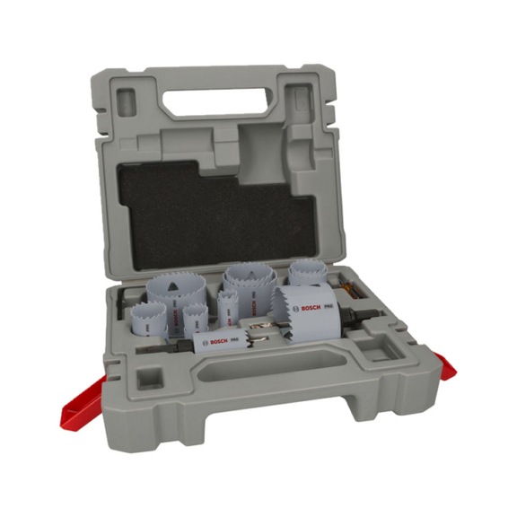 Hole saw PRO Multi material set 19-76mm 17-piece BOSCH-No. 2608900525 - Hole saw set