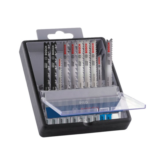 Jigsaw blade Wood and Metal Set T 144 DP T 123 XF 100 mm 10-piece 2607011944 - Saw blade for jigsaw