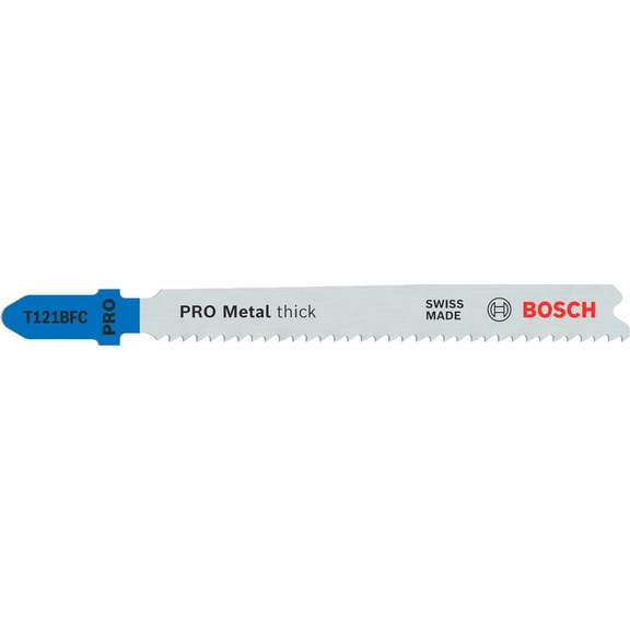 Stichsägeblatt PRO Metal thick T121BFC 92&nbsp;mm 5-teilig BOSCH 2608655110 - Sägeblatt für Stichsäge