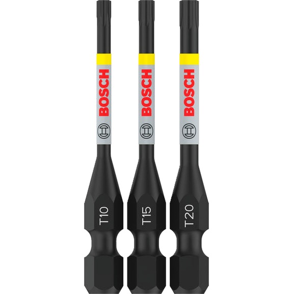 Bit PRO TX Impact Set T10 T15 T20 55 mm 3-piece BOSCH 2608521U54 - Screwdriver bit (assortment)