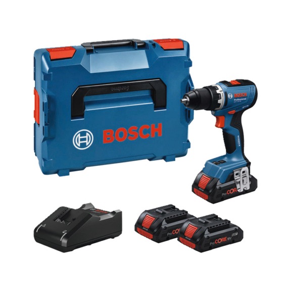 Cordless drill GSR 18V-65 3x rechargeable battery ProCORE18V 4.0Ah L-BOXX case - Drill driver (cordless)