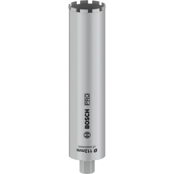 Wet core bit PRO 112 x 450 mm 1 1/4 UNC BOSCH 2608601798 - Drill bit (non-detachable cutting edges)