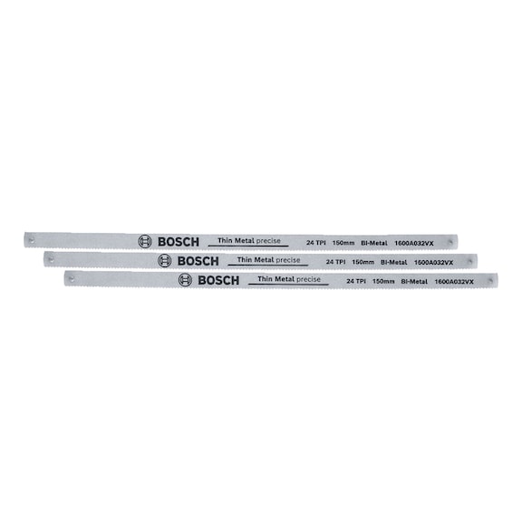 Hacksaw blades 150 mm 24 TPI 3 pieces BOSCH-No. 1600A032UL - Saw blade (hand)