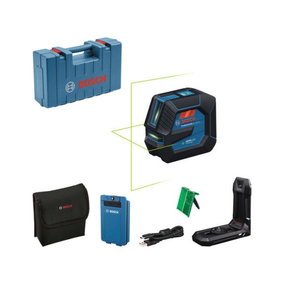 Line laser GLL 20-22 G BA 3.7V 3.0Ah XL + USB-C(R) cable in case 0601065602 - Point and line laser