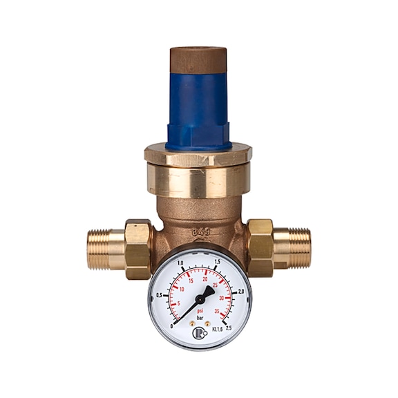 Druckregler für Wasser mit Manometer 101336 - Druckregler für Wasser