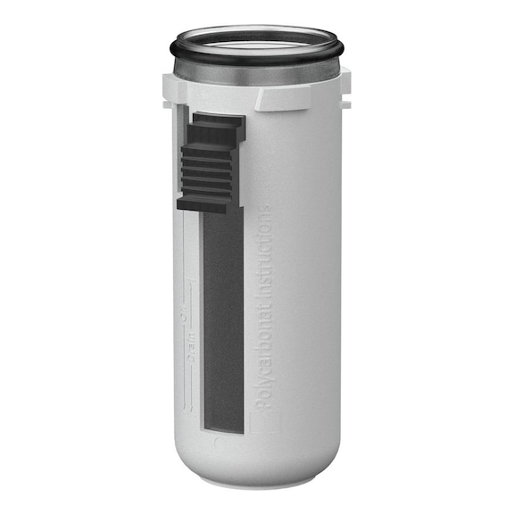 Polycarbonatbehälter inklusive Schutzkorb 100197 - Behälter, Sieb Pneumatik (Zubehör, sonstige)