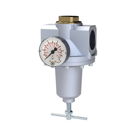 Standard pressure regulator with pressure gauge 100826 - Pressure regulator with pressure gauge
