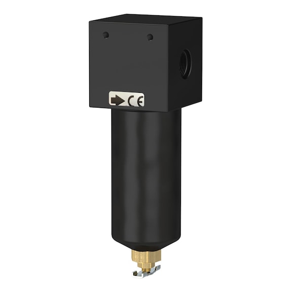 Filter für hohe Drücke bis 40 bar mit Handablassventil 101161 - Filterkombination (Pneumatik)