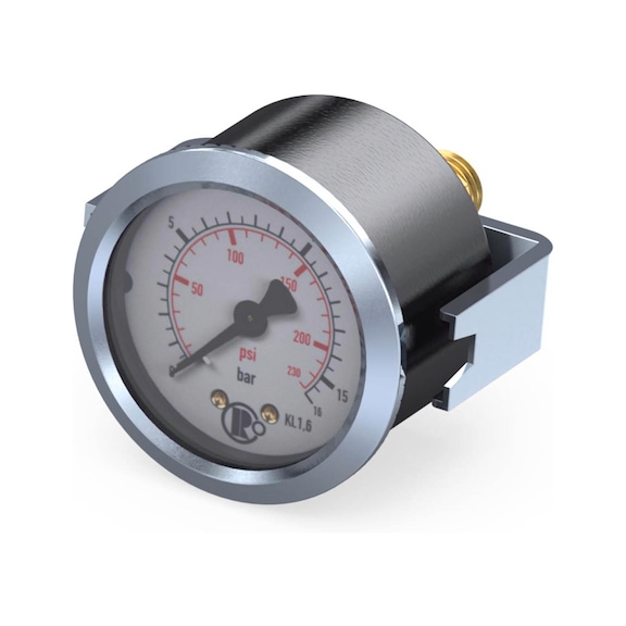 Standard pressure gauge with triangular front ring 101913 - Pressure gauge
