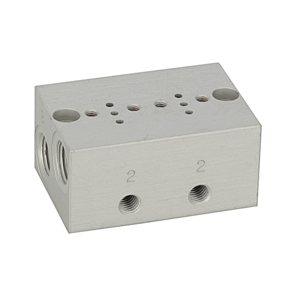 Double series base plate 106651 - Subplate for valve (accessory, pneumatics)