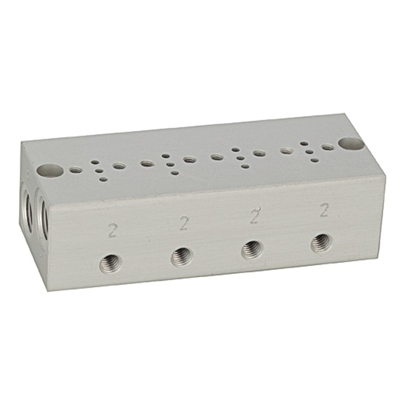 Four-gang base plate 106653 - Subplate for valve (accessory, pneumatics)