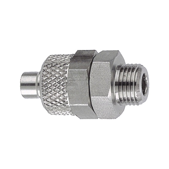 Straight screw-in fitting stainless steel 1.4571 110669 - Straight screw-in fitting (pneumatics)