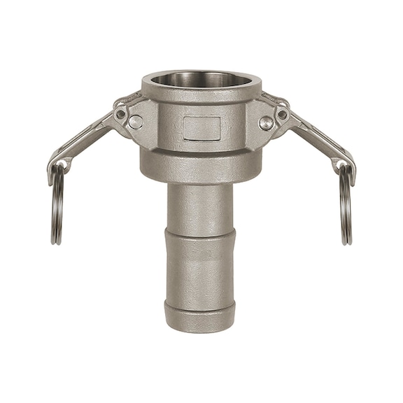 Kamlok quick coupling box Hose connector Type C Stainless steel 1.4401 108104 - Plug-in coupling (hose)