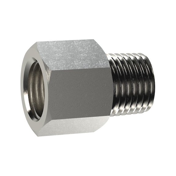Short extension piece nickel-plated brass 111519 - Collet screw (pneumatics)