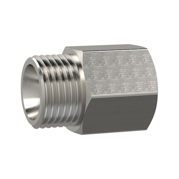 Long reducing nipple stainless steel 1.4571 111633 - Collet screw (pneumatics)