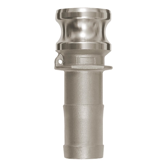 Kamlok quick coupling plug with grommet type E stainless steel 1.4401 108152 - Plug-in coupling (hose)