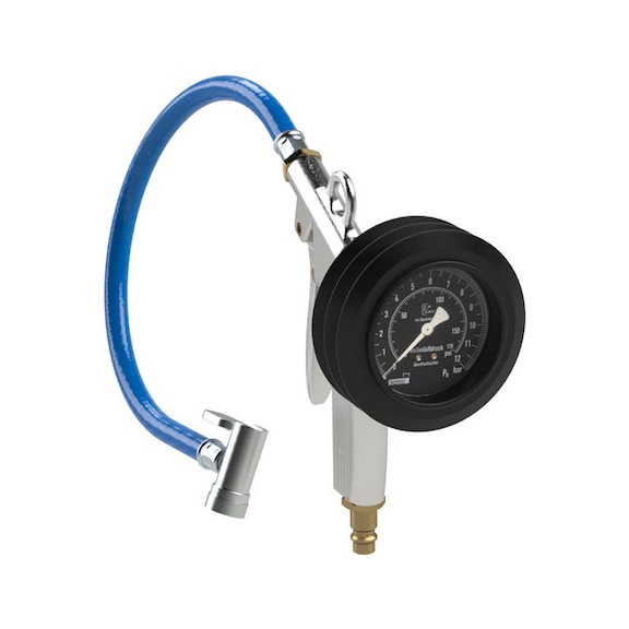 Hand tyre inflator in pistol shape Car valve lever plug 114527 - Pressure gauge (hand-held)