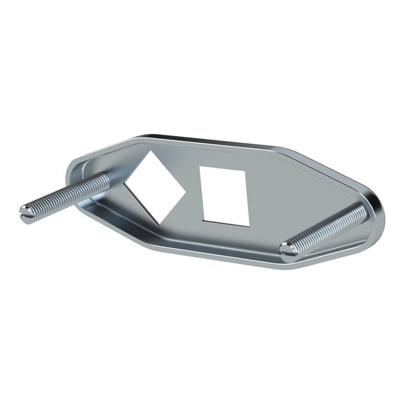 Bügelbefestigung für Einbau verzinkt 122377 - Messgerät, Druck (Teile)